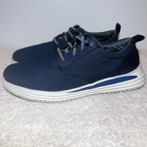 Men’s 11 Classic Fit Skechers Gladwin Charcoal Gray Casual Sneakers Work 204669 - Picture 2 of 8